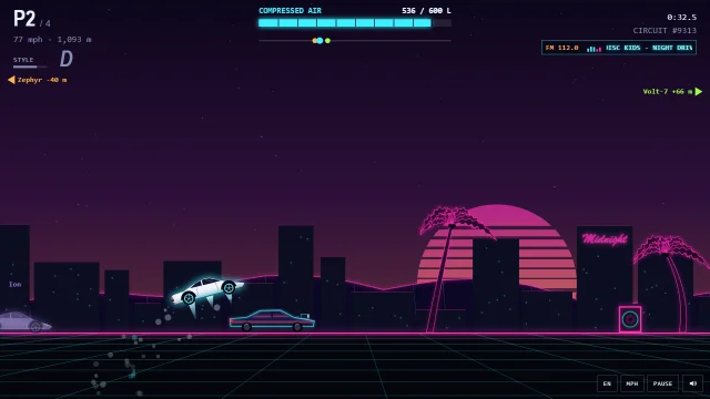 In-game capture of the Neon circuit.